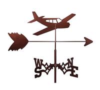 Segnavento decorativo a banderuola da giardino, con paletto, in acciaio inox, durevole, indicatore di direzione del vento, strumento di misurazione professionale