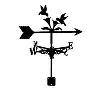 Segnavento decorativo a banderuola da giardino, in acciaio inossidabile, strumento di misurazione per fattoria, stile retrò, durevole, indicatore di direzione del vento, facile da usare e installare