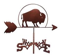 Segnavento decorativo a banderuola da giardino, montaggio sul tetto, stile retrò, durevole, indicatore di direzione del vento, per cortile, cupola, capannoni agricoli