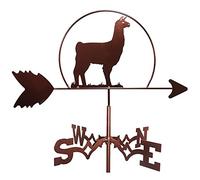 Segnavento decorativo a banderuola da giardino, montaggio sul tetto, stile retrò, durevole, indicatore di direzione del vento, per cortile, cupola, capannoni agricoli