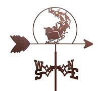 Segnavento decorativo a banderuola da giardino, montaggio sul tetto, stile retrò, durevole, indicatore di direzione del vento, per cortile, cupola, capannoni agricoli