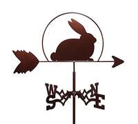 Segnavento decorativo a banderuola per giardino, decorazione per cortile, in acciaio inox, indicatore di direzione del vento, strumento di misurazione per fattoria, stile retrò, durevole