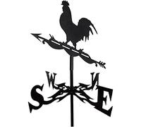 Segnavento decorativo classico a forma di gallo, in metallo, stile vintage, paletto da giardino, banderuola, vento, per cortile, cupole, fattoria, capannoni