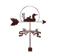 Segnavento di direzione del vento Weathercock strumento di misurazione volpe coniglietto gatto farfalla anatra cavallo in acciaio inox segnavento per giardino, patio, cortile, ornamento decorazione