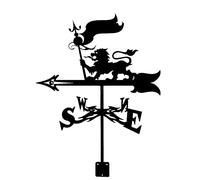 Segnavento gatto e farfalla che giocano silhouette in acciaio inox cacciatore e segugio indicatore di direzione del vento Weathercock strumenti di misurazione per staffa esterna Decor Craft
