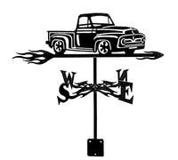 Segnavento in metallo a forma di animale, per camion, lupo, re gazza, sci, cane, vintage, indicatore di direzione del vento, banderuola per esterni, giardino, tetto, paddock