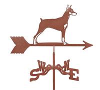 Segnavento in metallo a forma di animale, per camion, lupo, re gazza, sci, cane, vintage, indicatore di direzione del vento, banderuola per esterni, giardino, tetto, paddock