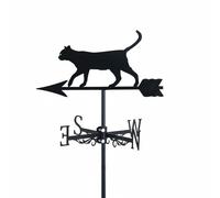 Segnavento in Metallo a Forma di Gatto Resistente Alle Intemperie per Giardino