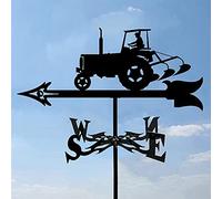 Segnavento in metallo per montaggio sul tetto, indicatore creativo di direzione del vento a banderuola Weathercock Roof Garden, per esterni, fattoria, cortile, giardino, facile da usare e installare