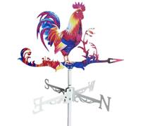 Segnavento in Metallo, segnavento con Gallo banderuola sul Tetto Giravento per Giardino Segnavento per Fattoria Girandola a per Cortile Banderuola in ghisa Banderuola in Stile retrò