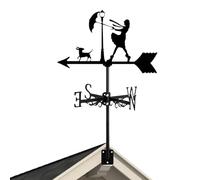 Segnavento | Indicatori di direzione del | Palette meteorologiche per il giardino | Ragazze in vacanza | Vane Hollow Wind Direction Indicatore, banderuola creativa da giardino per giardino