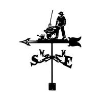 Segnavento Sika Cervo Lavoro Cavallo Guerra Silhouette Indicatore di Orientamento Segnavento in Acciaio Inox Strumento di Misura con Rivestimento per Staffa Esterna Decorazione Artigianato