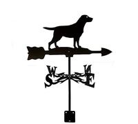 Segnavento strega gatto cane barca a vela Silhouette montaggio sul tetto banderuola strumenti di misurazione indicatore di direzione del vento Weathercock in acciaio inox per patio cortile ornamento