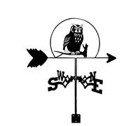 Segnavento strega gatto cane barca a vela Silhouette montaggio sul tetto banderuola strumenti di misurazione indicatore di direzione del vento Weathercock in acciaio inox per patio cortile ornamento