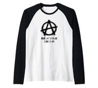 Segni di Anarchia, Punk, Punk Rock, Anarchia Maglia con Maniche Raglan