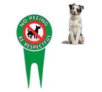 Segni Di Cane No Peeing - Placca per Esterni Del Vasino per Cani, Segno Deterrente per I Rifiuti Domestici | Segno Di Yard Con H-Stakes in Metallo, Cartello Di Protezione Da Da Cani Dog Bathnew