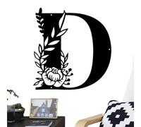Segni di cognome per la casa, segni di lettere design floreale da parete, decorazione per esterni, cartello decorativo per familiari, amici, colleghi, inaugurazione della casa