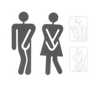 Segni di identificazione del bagno da 1 coppia uomini e donne segni di bagno