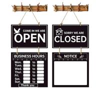Segni Di Open Open Business - Segni Mutevoli Di Tempi Aperti | Di Ore Del Negozio A Doppio Lato | Segno Di Ore Di Lavoro | Di Lavoro Di Benvenuto Decorativo Per La Palestra Del Negozio