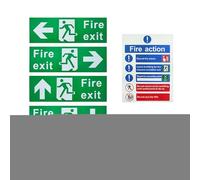 Segni Di Uscita Del Fuoco - Segni Di Uscita Del Fuoco Autoadesivo | Exit Fire Keep Clear Sign | Sicurezza Di Uscita Di Uscita Adesivo | Adesivo Di Sopravvivenza A Decalcomania Resistente Alla Dissolve