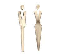 Segni durevoli della porta del bagno del metallo per l'identificazione di genere delle donne e degli uomini chiari