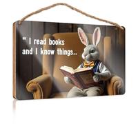 Segni e placche leggo libri e so cose. roba da piscina (15 x 28 cm)