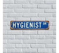 Segni in metallo Regali igienista Poster Professione Puro Tinta Unita Personalizzata Alluminio Metallo Cartello per Lavanderia Ristoranti Cancello Camera Decor per Uomini 10x45 cm