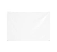 Segni personalizzati in poliestere bianco tinta unita - durevole facile da appendere per feste, lauree, compleanni