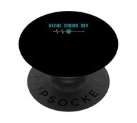 Segni vitali fuori divertente scienza mortuaria Un tecnico di autopsia PopSockets PopGrip Adesivo