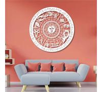 Segni zodiacali in metallo da parete, oroscopo astrale da parete, decorazione artistica vintage, scultura moderna per la casa, soggiorno, camera da letto, corridoio e scale, regalo naturale per l