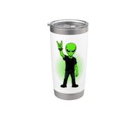 Segno A Mano Extraterrestre Metalhead Le Corna Del Diavolo Bicchiere termico in acciaio inox doppia parete