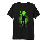 Segno A Mano Extraterrestre Metalhead Le Corna del Diavolo Maglietta Premium