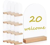 Segno acrilico dell'arco con il supporto, carte indipendenti della Tabella per le nozze e gli eventi