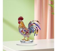 Segno acrilico di gallo 2D Placca decorativa unica per camino dell'armadio