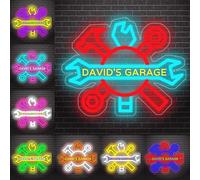 Segno al neon per garage personalizzato per officina auto garage segno LED strumento personalizzato cartello luminoso garage per decorazione della parete Negozio di riparazioni personalizzate Insegna