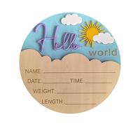Segno Annuncio Per Bambini Hello Hello Caratteri Per Legno Fotografia Neonatale Souvenir Baby Shower Nidone Wall Art Segnale