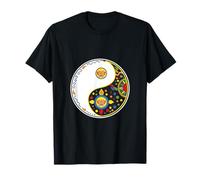 Segno colorato Loto per tao Yin Yang Qi Gong o Tai Chi Maglietta