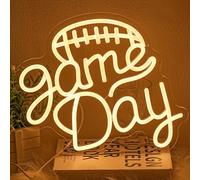 Segno da calcio al neon per decorazione da parete, per il gioco, per il giorno, luce al neon, per lo sport, lo studio, l'arte, il compleanno, il giorno del giorno