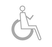 segno del bagno, Simbolo WC for disabili - Adesivi murali autoadesivi for hotel, negozi, ristoranti(Black,M)