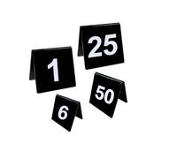 Segno del numero di posti a sedere della carta da tavolo a forma di V