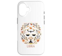 Segno della Bilancia Segno Floreale Zodiaco Boho Astrologia Simbolo Custodia per iPhone 16