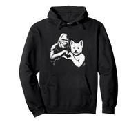 Segno della mano del West Highland White Terrier Bigfoot a forma di cuore Felpa con Cappuccio