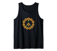 Segno della Pace Creato Interamente da Vivaci Girasoli Gialli Canotta