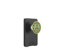 Segno della pace creato interamente da vivaci girasoli gialli PopSockets PopWallet per MagSafe