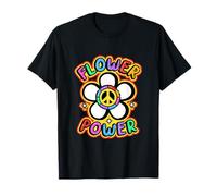 Segno della pace Flower Power Rave Dance Maglietta