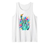 Segno della Pace in Gomma da Masticare Cool Lady Liberty USA Canotta