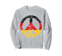 Segno della Pace retrò Tedesco Vintage Bandiera Germania Felpa