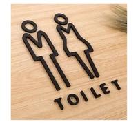 segno della porta del bagno universale per uomini Targa for toilette for uomo e donna, for ufficio centro commerciale, targa for porta WC, multicolore, 26 x 16 cm(1)