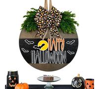 Segno della porta di Halloween - Henter porta di benvenuto, pannello spaventoso | Happy Halloween per la finestra della parete alberi Decorazione della festa del cortile esterno, spaventoso il solco