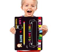 Segno della tabella del primo giorno - Torna a scuola Board Photo Prop Board, display in legno | Segno di gesso riutilizzabile scrittivo Studenti, nomi di nome di Informazioni di classe Classroom T
